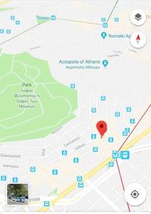 Stefanias sunny Acropolis Studio on Drakou pedestrian