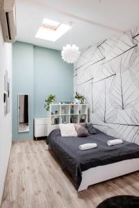 Sunlit forest in the centre