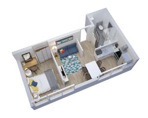 Appartements LE CHATELET- Parking Gratuit - Cosy et Design - a 10 mn de Geneve : photos des chambres