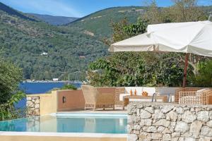 Syvota Villa Sleeps 8 Pool Air Con WiFi Lefkada Greece