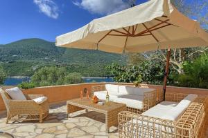 Syvota Villa Sleeps 8 Pool Air Con WiFi Lefkada Greece