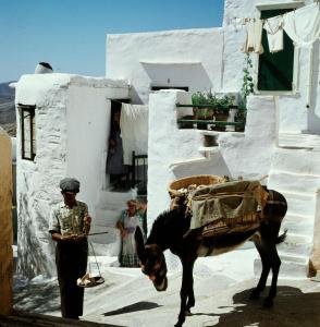 Traditional Medieval Stone house in "Ano Syros" Syros Greece