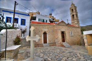 Traditional Medieval Stone house in "Ano Syros" Syros Greece