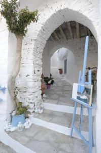 Traditional Medieval Stone house in "Ano Syros" Syros Greece