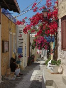 Traditional Medieval Stone house in "Ano Syros" Syros Greece