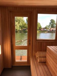 Houseboat on the water