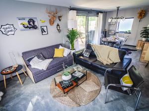 Maisons de vacances Holiday Home in Saint-Quirin Vosges Mountains : photos des chambres