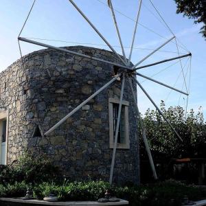 Authentic Cretan Stone Windmill Lasithi Greece