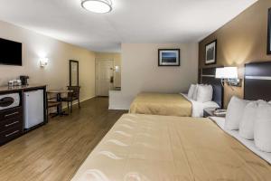 Standard Room with Two Queen Beds with Fireplace and Balcony- Pet Friendly room in Quality Inn & Suites Gatlinburg