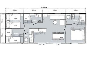 Campings Camping Paradis Le Pearl : Mobile Home Premium avec 3 Chambres