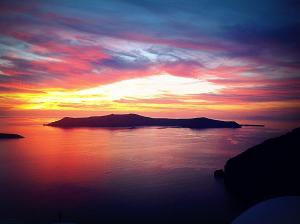 Sunset Hotel Santorini Greece