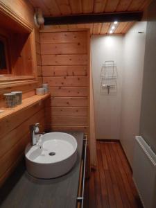 Cottage On Wild River In LaplandSweden