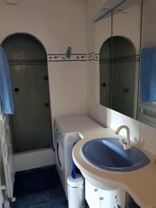 Sejours chez l'habitant LES PALMIERS TOULON : Chambre Double ou Lits Jumeaux avec Salle de Bains Privative Séparée