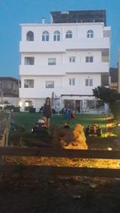 white house by the sea Heraklio Greece