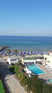 white house by the sea Heraklio Greece