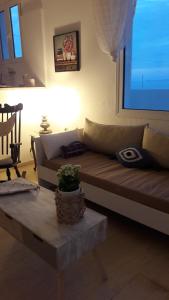 white house by the sea Heraklio Greece
