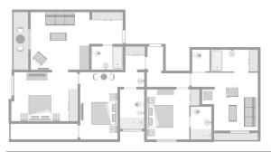 Lifestyle 3 Bedroom Suite with 2 Lounges