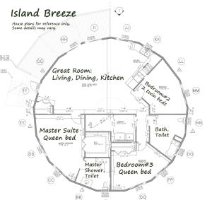 Island Breeze - Round House with BBQ - Wooden Hot Tub - Beach