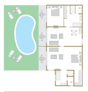 Luxury 2 Bedroom Suite with Private Pool