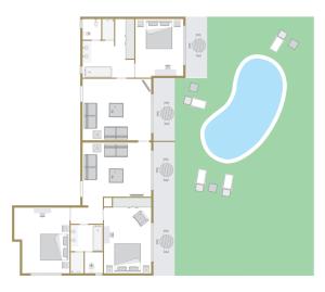 Luxury 3 Bedroom Suite with Private Pool