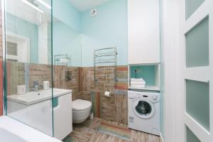 Happy apartment, warmth, comfort, turquoise