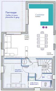 Maisons de vacances VILLA CASA KOKO 10 PERS piscine chauffee, petanque, ping pong VIEUX-BOUCAU : photos des chambres