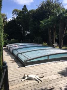 Maisons de vacances Le Pigeonnier gite prive avec piscine chauffee et abri, climatise en pleine nature : photos des chambres