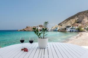 Blue Mare Apartments on the beach Milos Greece