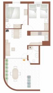 2-Bedroom apartment 300m from beach in Punat