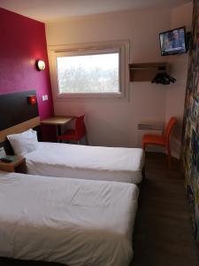 Hotels hotelF1 Nemours : Chambre Lits Jumeaux Cabrio avec Salle de Bains Privative