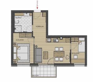 Studio Apartment room in Echt Woods Appartements
