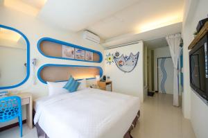 Phòng Giường Đôi có Ban công và Nhìn ra Biển (Double Room with Balcony and Sea View)