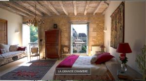 Maisons d'hotes La Source, Beynac, Dordogne : Chambre Double Deluxe avec Vue sur Château