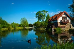 Chata Dom na wodzie Mazury Dźwierzuty Polsko