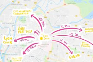 Appartements Chez Jules - Tram, Bus, 8 pers., 3ch, wifi : photos des chambres