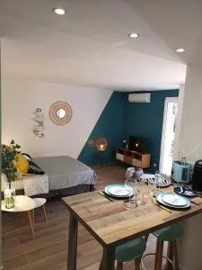 Grand studio 35m2 centre ville - LʼÎle-Rousse