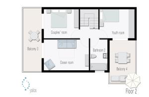 Yalos - Superb luxurious duplex at the seaside