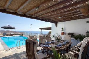 Psarrou villa for 10 guests, stunning sea views Myconos Greece