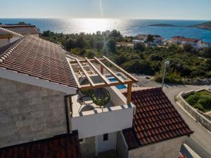 Villa Diomedes with the sea view and the pool