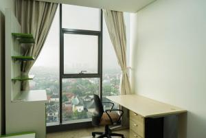 2BR with Study Room at LAvenue Apartment By Travelio