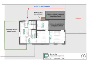 Appartements Chalet Cyclamens- 65m2 plein centre des Carroz - WIFI & parking! : photos des chambres