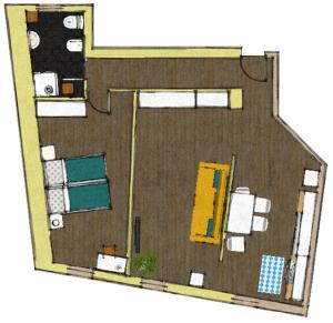 Appartamento con 1 Camera da Letto