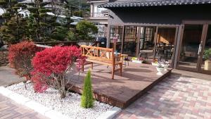 富士河口湖 Cortege 3つ星 宿泊施設 ロビー