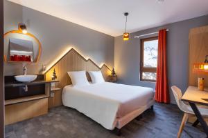 Hotels Hotel Base Camp Lodge - Bourg Saint Maurice : photos des chambres