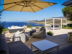 Villa Klenovica mit Whirlpool und Meerblick - Omar
