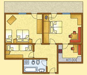 Apartamento de 2 dormitorios
