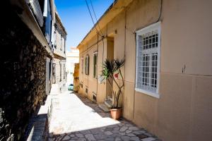 Ermoupolis 1834 Traditional Stone Yard house Syros Greece