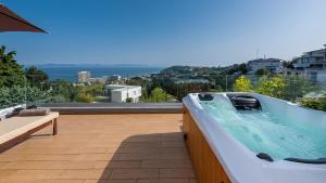 FlyViewFlatsGOLD PrivateHotTub with SeaView Rhodes Greece