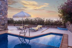 Meliti Sunset View & Private Pool Villa 20 min from Elafonissi