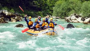 Apartments Skok with rafting and free parking 